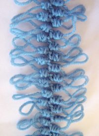 Hairpin lace tree stitch in crochet