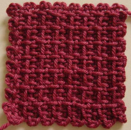 Single rib design weavette square
