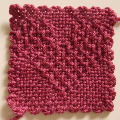 Weavette square with heart design