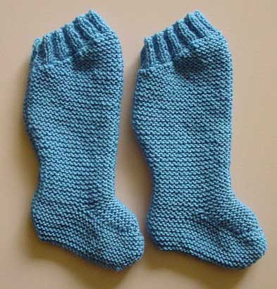 Blue baby knee socks