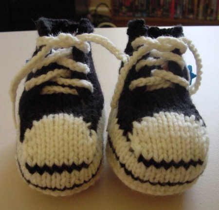 Converse baby booties
