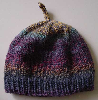 Knut hat knit with Cleckheaton vintage hues