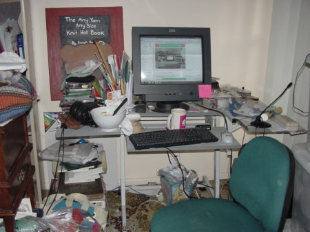 My fabulously messy desk