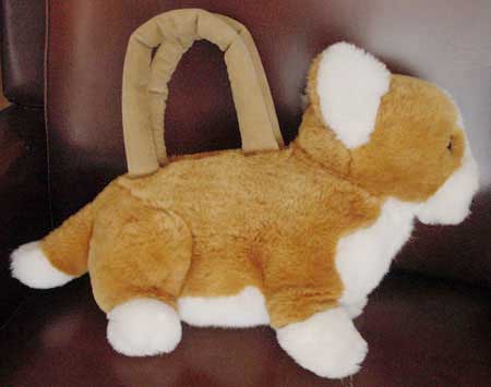 Soft toy made into a handbag