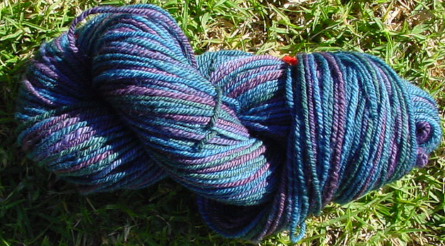 DK weight chain plied handspun