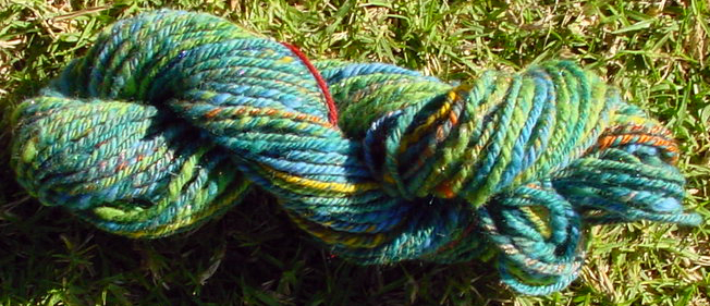 dk weight chain plied handspun