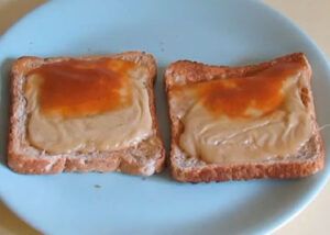 Welsh rarebit, also known as Welsh rabbit.