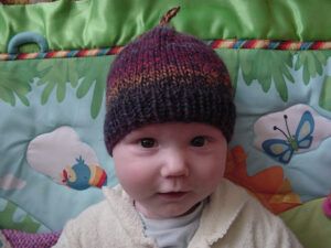 Charlie in 2009, wearing a knut hat
