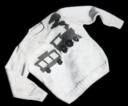 Chuff-Chuff Train Sweater/Jumper - free knitting pattern