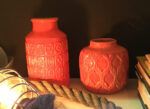 Orange glazed ceramics