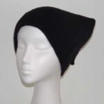 Knit and felt stocking cap