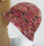 Knit and felt cloche