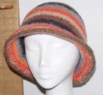 Knit and felt cloche