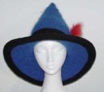 Knit and felt witch hat
