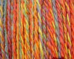 Close Up of the Rainbow Yarn