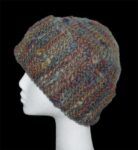 Sideways garter stitch hat