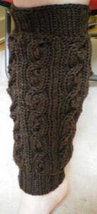 Bobbled Cable Leg Warmers by Lisa Dayringer