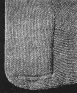 A Dutch heel on a hand knit sock