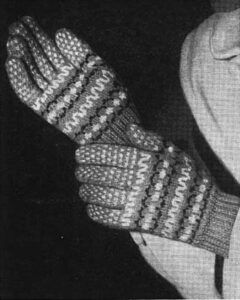 Fancy free fair-isle gloves