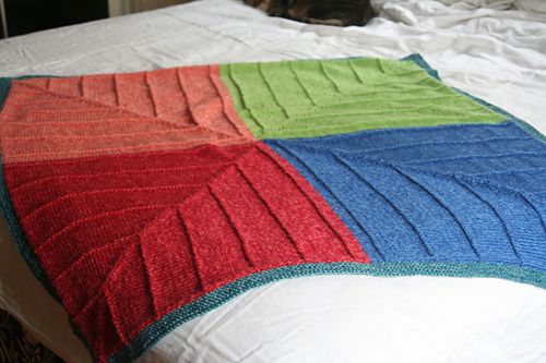 Four Corners Baby Blanket Knitting And Com