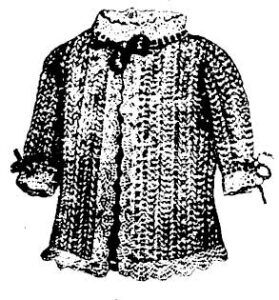 Infant's lace jacket from 1891