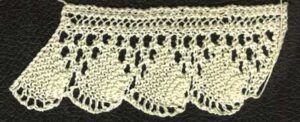 Kilgorie edge. Lace edging from Home Work, 1891