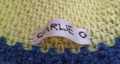 How to sew in a name label part 2