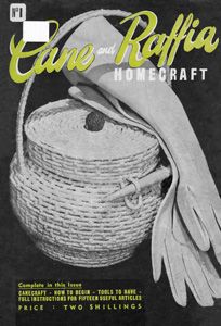 Hand made cane basket