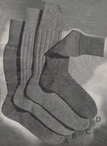 Men's socks from the 1940's