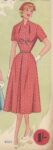 Red Dress with Interesting Neckline Detail