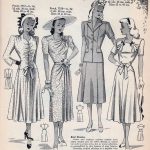 Vintage Dresses with Gathering, Ruching and Ruffles