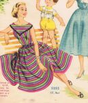 Vintage Dress with Stripes