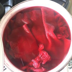 Red dyepot