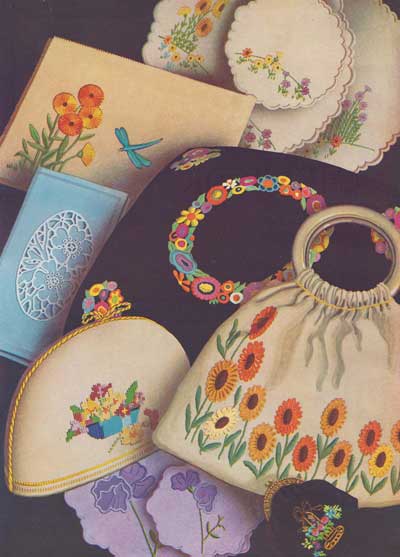 Vintage embroideries from the good needlework gift book, number one