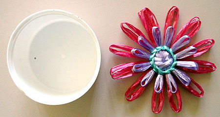 Lid and flower