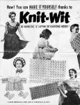 Knit-Wit Flower Loom Instructions Sheet from 1954