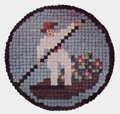 Venetian Boatman pom-pom rug