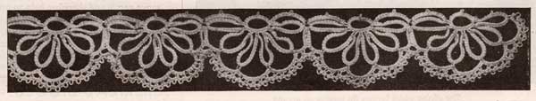 Tatting Planned for Bedroom Uses. Dresser mats, towel and pillowcase edgings from Home Arts Needlecraft, February 1937