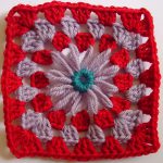 Granny Square Edging for Round Motifs