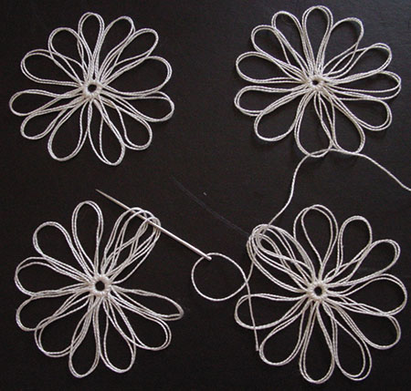 The second set of three petals