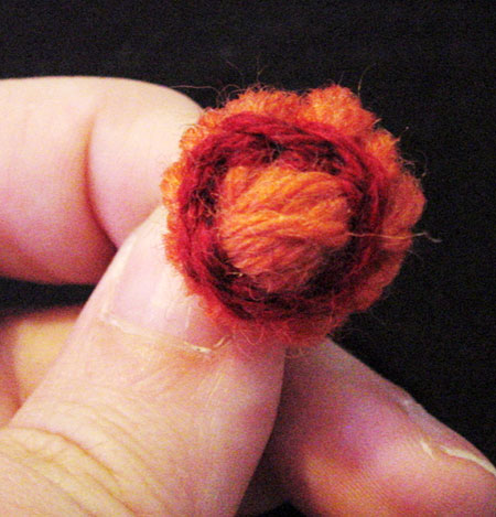 Creating a loomed flower bud