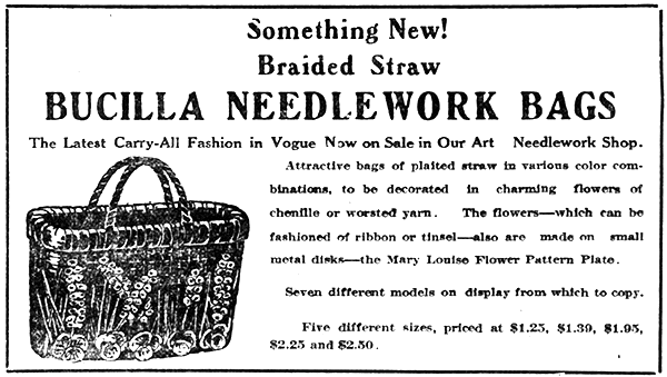 Advertisement for the Mary Louise flower pattern plate from The Leavenworth Times, Wednesday May 17th 1922