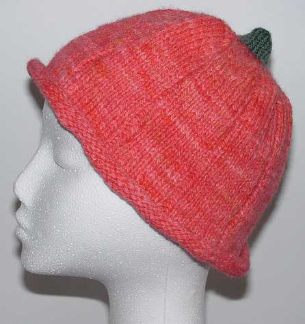 Novelty knit pumpkin hat