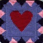 Oddball Sampler Afghan Square #18: All My Love