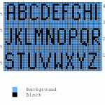 Alphabet Knitting Charts