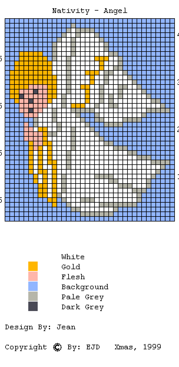 Angel knitting chart