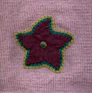 Applique Star Afghan Square