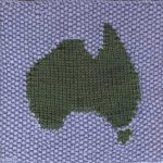 Oddball Sampler Afghan Square #30: Aussie Map