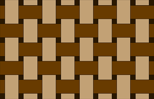 Basketweave Singercraft rug diagram