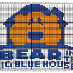Bear in the Big Blue House Logo Knitting Chart